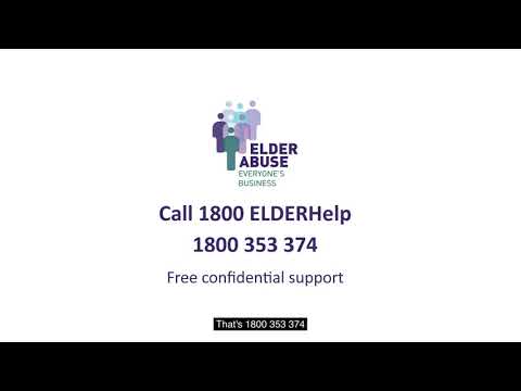 Elder Abuse. What can you do to help?