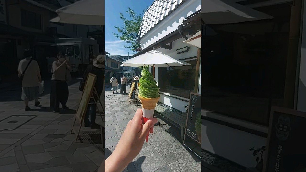 Must eat Matcha Ice-cream in Uji #icecream #uji #matcha #kyoto #kyotofood #japanesefood #foodie