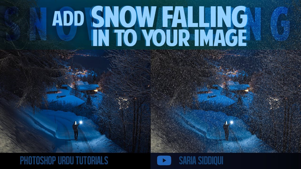 Add Snow Falling in to your Image...* - YouTube