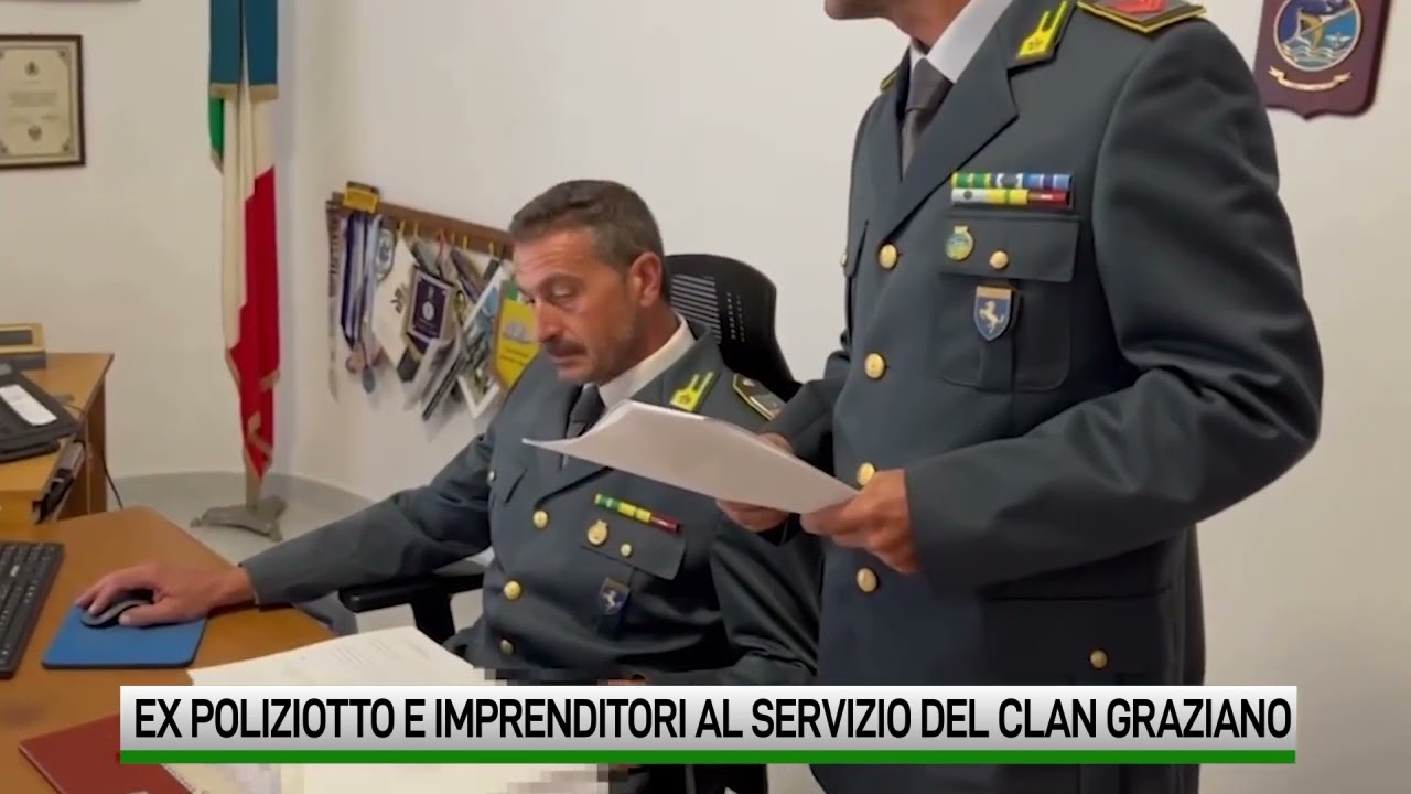 Ex poliziotto e imprenditori al servizio del Clan Graziano