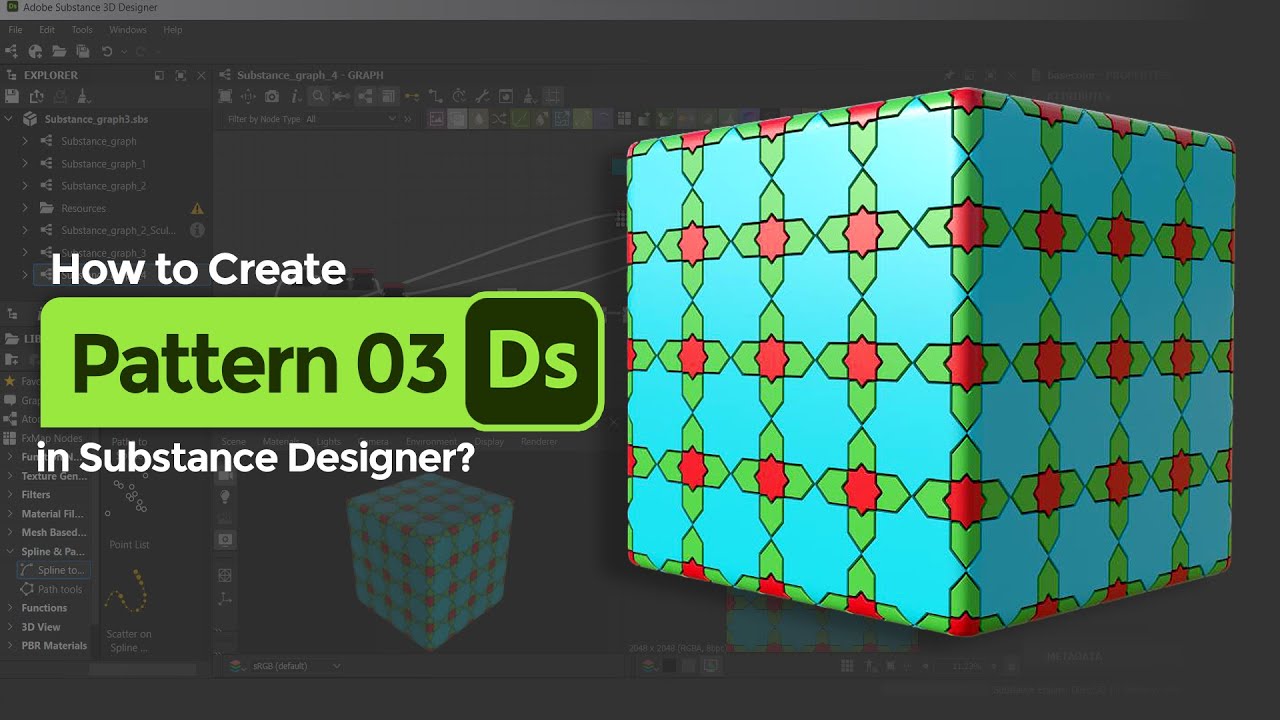 creating complex patterns with python – computer... Creating Complex Pattern tutorial in Substance Designer | 03 - YouTube