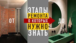 3 IMPORTANT stages of apartment RENOVATION. The sequence of interior decoration