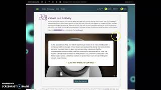 SCVS Biology 3.01 Cell Division Virtual Lab Overview