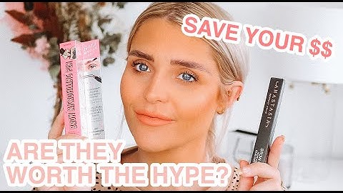 NEW BROW PRODUCTS TESTED | ANASTASIA BEVERLY HILLS Vs BENEFIT COSMETICS | MIKAELA RICHTER