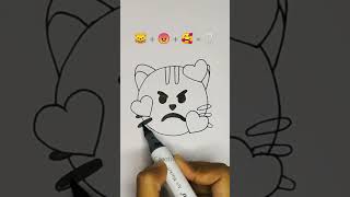 mix emoji 😸 😠 🥰 | Angry cat emoji #viral #trending #shorts