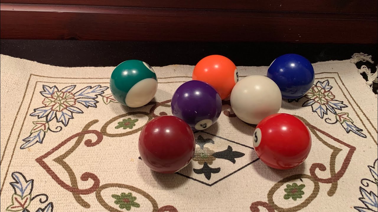 ASMR Sounds of pool table balls hitting each other YouTube