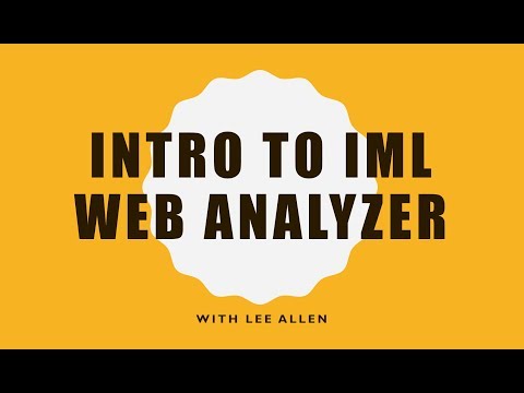 Intro to the IML Web Analyzer