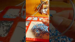 Beaded wire wrapped hoops. #diy #explore #shortsvideo #shortsfeed #feedshorts #earrings #shorts