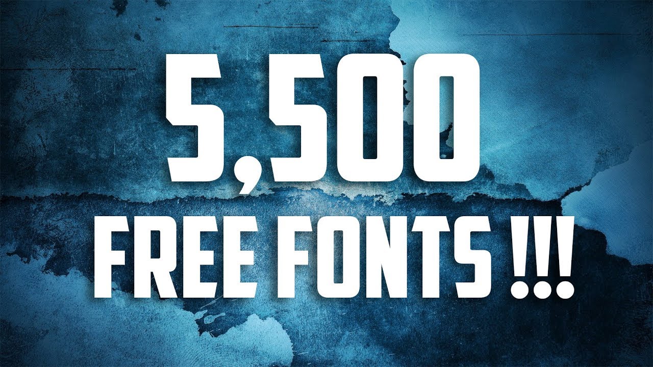 Largest Font  Pack  EVER 5 500 FONTS FREE DOWNLOAD  