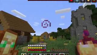 FIGHTING A RAID IN NORMAL MODE IN MINECRAFT!!!