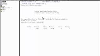 How to produce a Stem and Leaf Diagram in GenStat for Teaching and Learning (GTL)