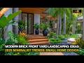 2025 Minimalist Trends: Modern Brick Front Yard Landscaping & Elegant Small Home Design Ideas
