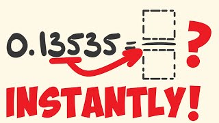 How to Convert Decimals To Fractions -  Math trick for recurring decimals