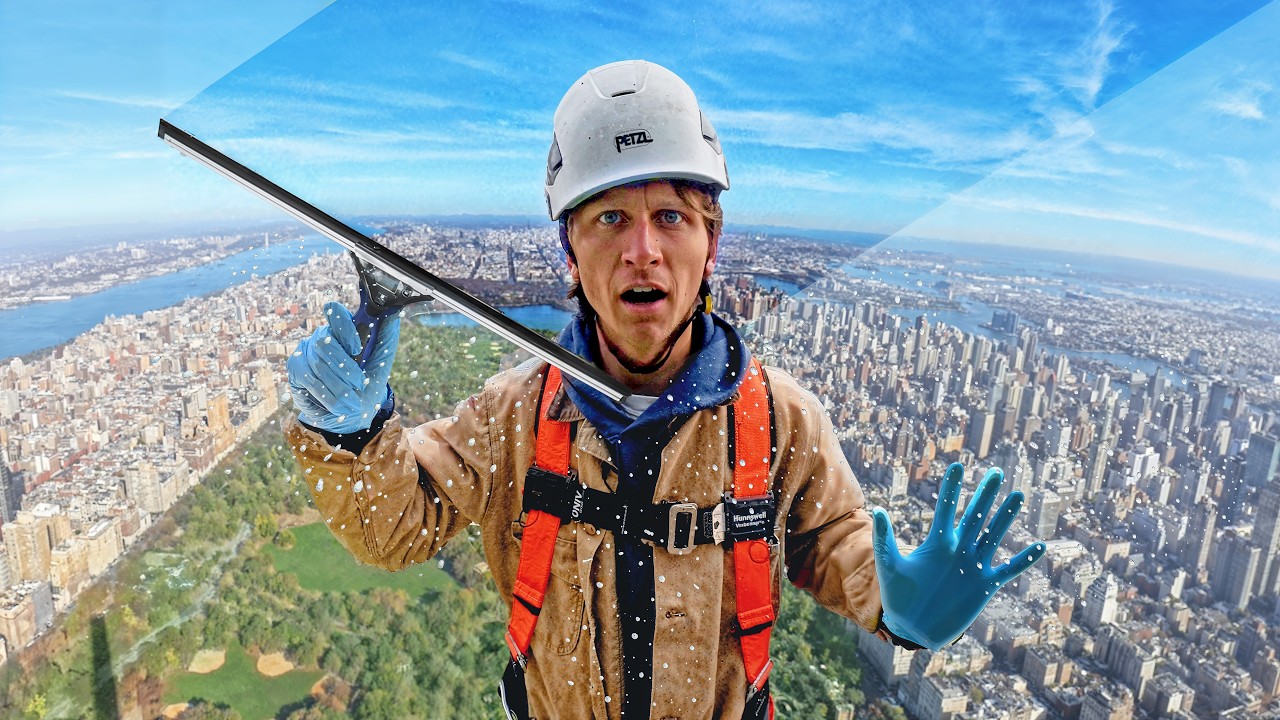 Я попробовал помыть окна небоскреба