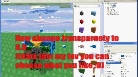 ROBLOX Tutorial August 2009 how to make a brick walkthroughable