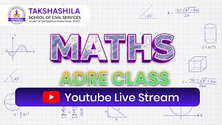 Math MCQs | Manab Das Sir | ADRE 2026 | Takshashila School of Civil Services