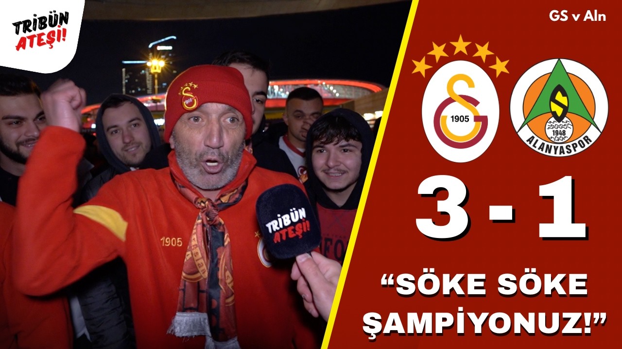 ''SÖKE SÖKE ŞAMPİYONUZ!'' I GALATASARAY 3-1 ALANYASPOR-MAÇ SONU TARAFTAR RÖPORTAJLARI! #galatasaray