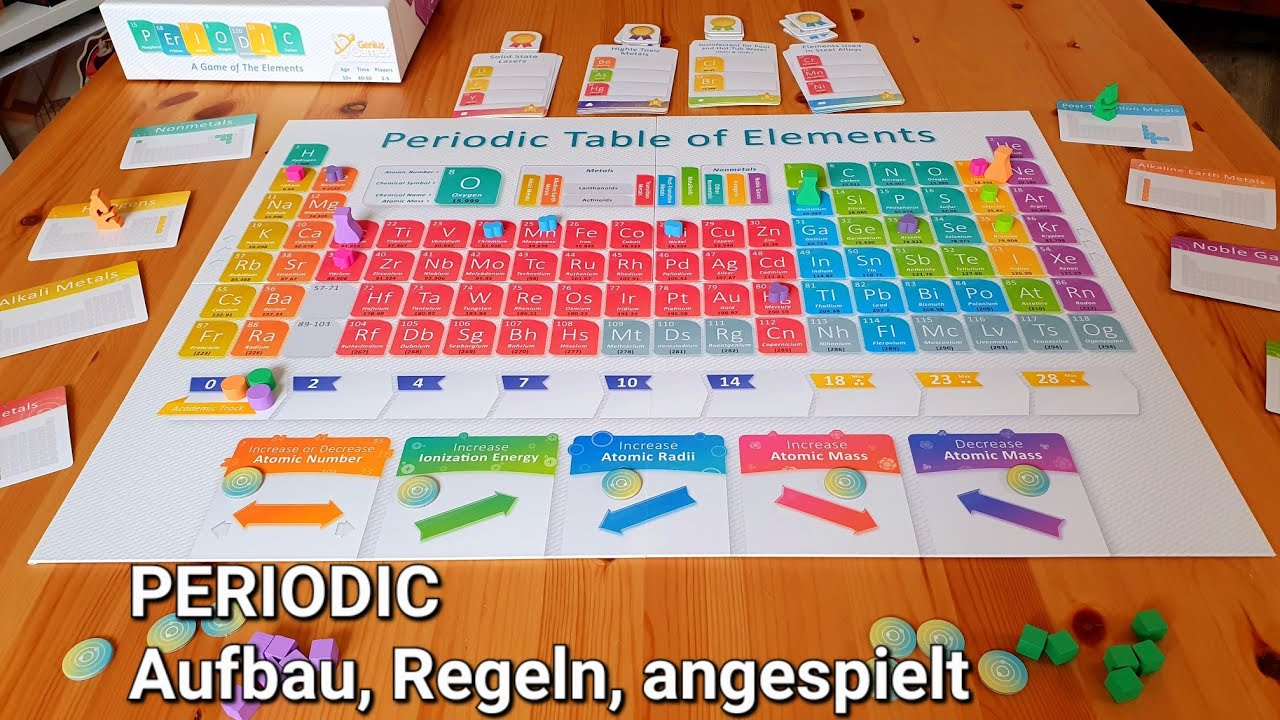 Chemie-Brettspiel zum Periodensystem der Elemente // #brettspielvibes ...