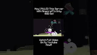 How I RULED This Server With Minecraft’s Only GOD Set Watch The Whole Thing On My Youtube:@XSebMC