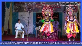New Yakshagana video || karna parava || karnana bandiyanu. ಕರ್ಣನ ಬಂಡಿಯನು.. || Thandhimane + kolagi
