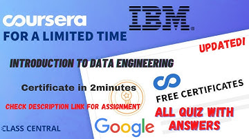Introduction to Data Engineering,(week1-4) All Quiz Answers.#coursera #mr #quiz #quiztime #courses