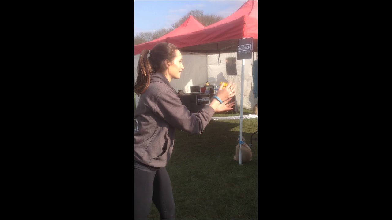 Laura Wright nails the Rugby Rebel Wall Ball Challenge