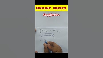 Brainy digits simplifications | SOLVE WITHOUT CALCULATOR  #mathwithfun #learnmath #foryou #trending