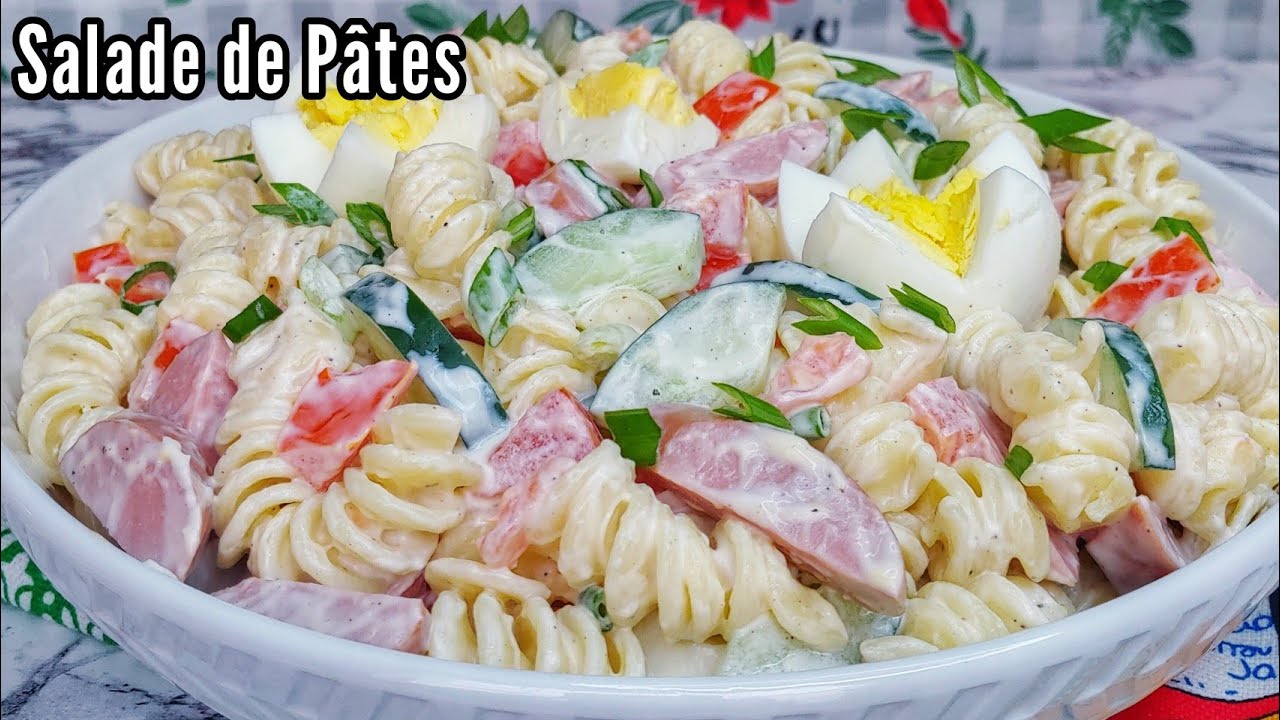 Salade de Ptes  Recette de Vinaigrette  Pasta salad  dressing