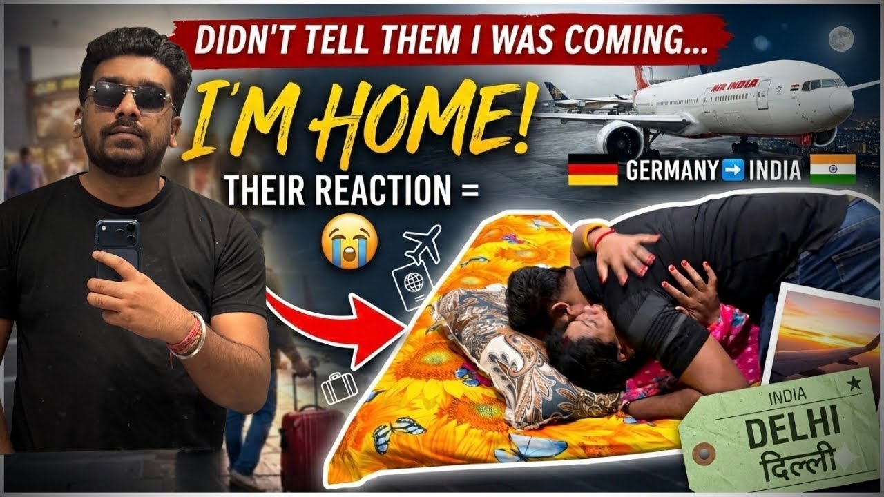 You Won’t Believe Their Reaction! 😭 | Best Surprise Ever! Flying from Germany to India 🇩🇪✈️🇮🇳 