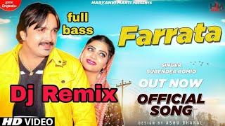 Farrata | Sonika Singh | Surender Romio | Haryanvi new songs dj remix 2020 | hr dj remix 2020 song