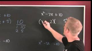 Interactive, Factoring Trinomials Leading Coefficient 1, Main Video