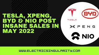 Tesla, Xpeng, BYD & NIO post insane sales in May 2022