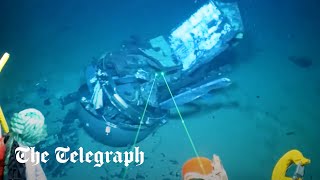 New Titan sub footage shows imploded wreckage New Titan sub footage shows imploded wreckage