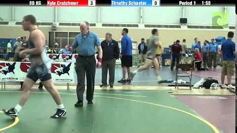 Mens Freestyle 80 KG Kyle Crutchmer vs. Timothy Sc...