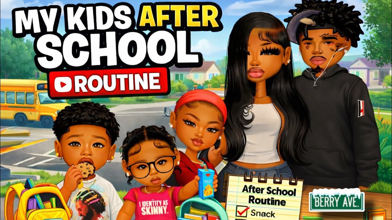 🚌✏️KIDS AFTER SCHOOL ROUTINE!! *BAD REPORT CARDS?* | Berry Avenue Roleplay 