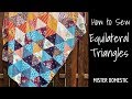 How to Sew Equilateral Triangles with Mister Domestic