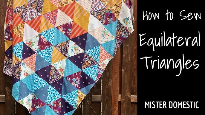 STRIPED 60 DEGREE TRIANGLES QUILT – 3 Dudes Quilting Designs