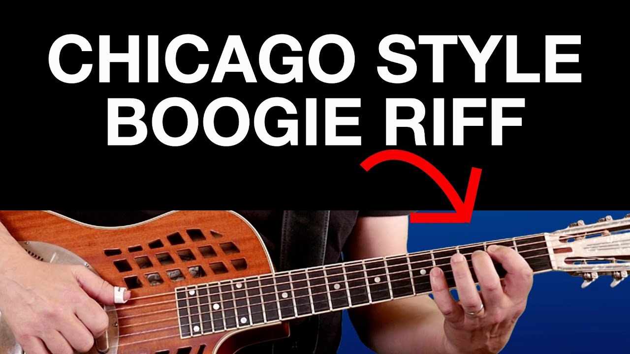 Chicago Style Boogie Riff: Fun and Easy to Play Blues Guitar Pattern