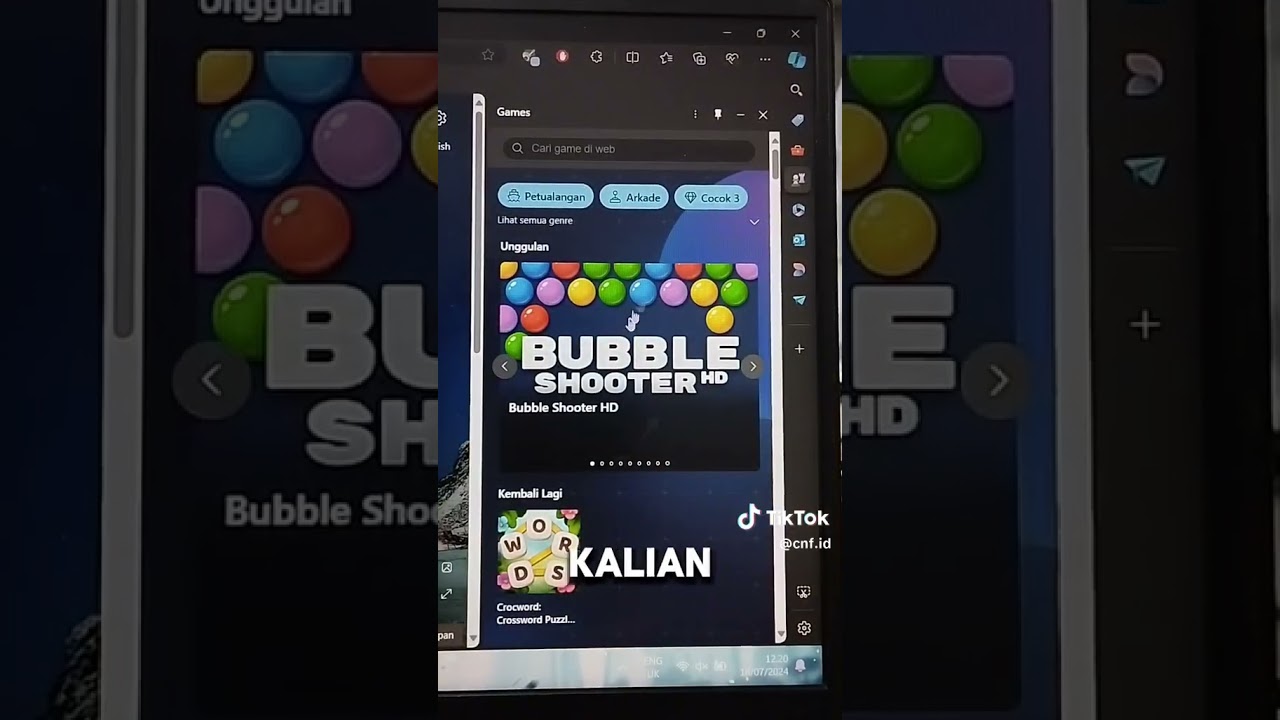 Game gratis yang ada di microsoft edge 