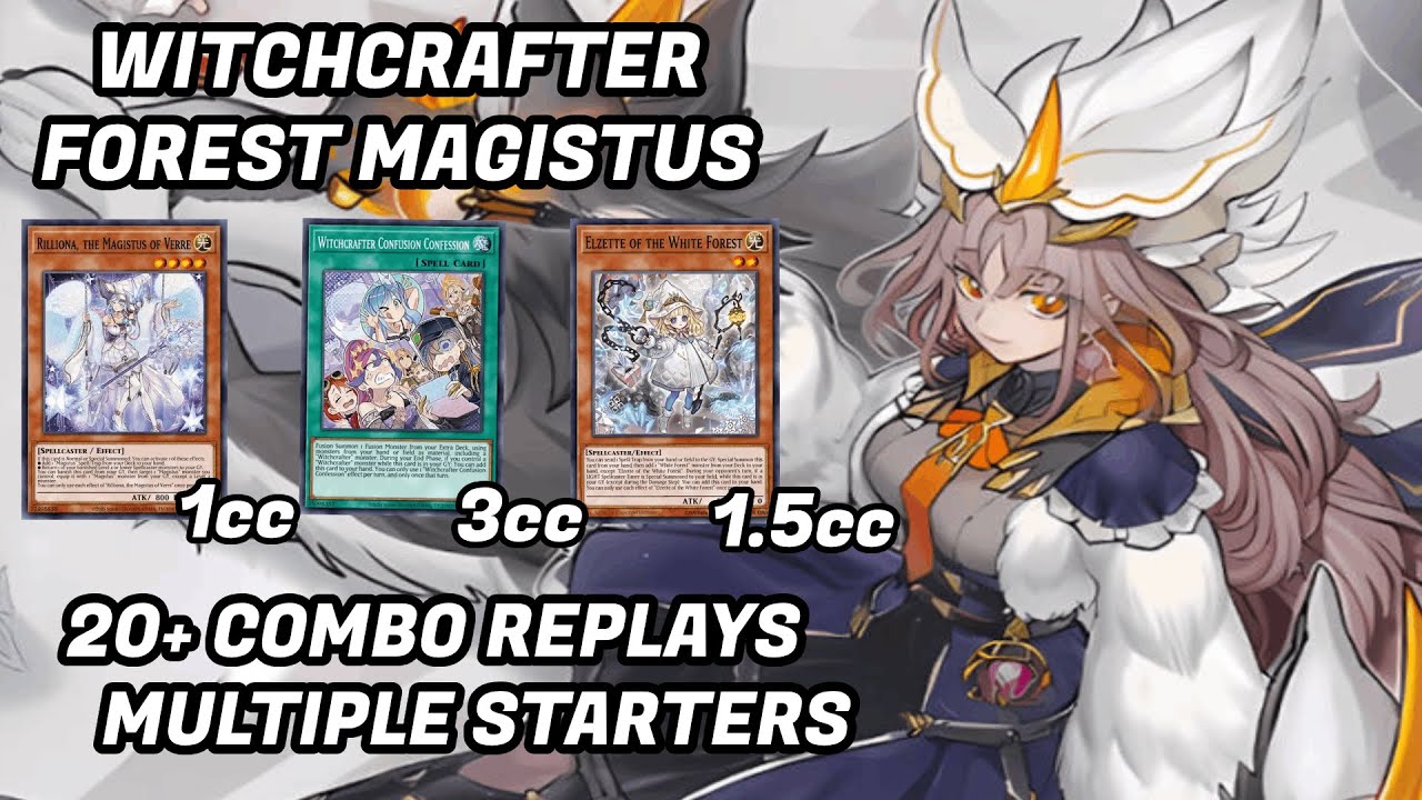 20+ Witchcrafter Magistus forest Combo lines bridges to learn || Yu-Gi-Oh Edo