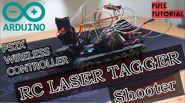 Arduino RC Robot - PS2 controller LASER Tag
