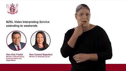 NZSL Video Interpreting Service extending to weekends