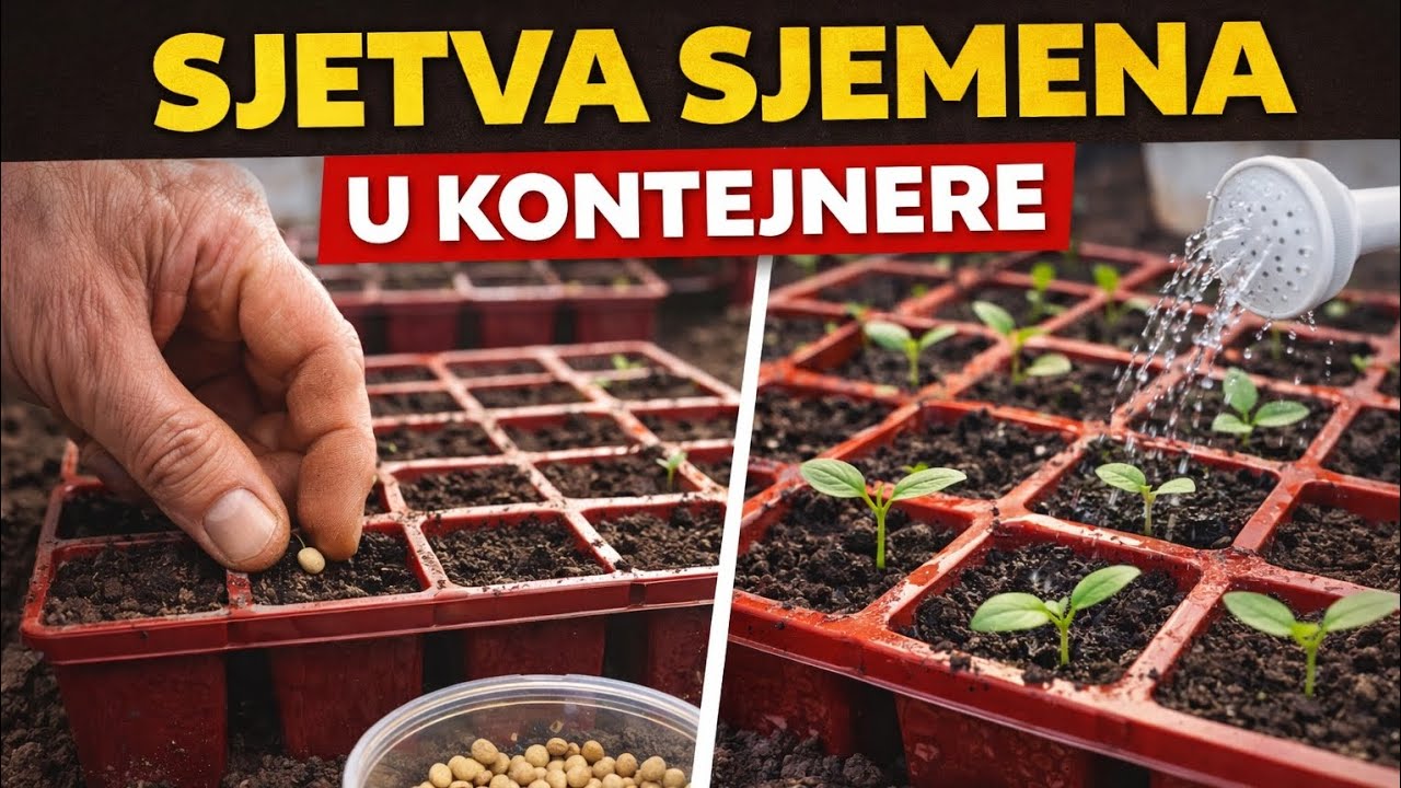 Sjetva paprike u kontejnere – kompletan postupak