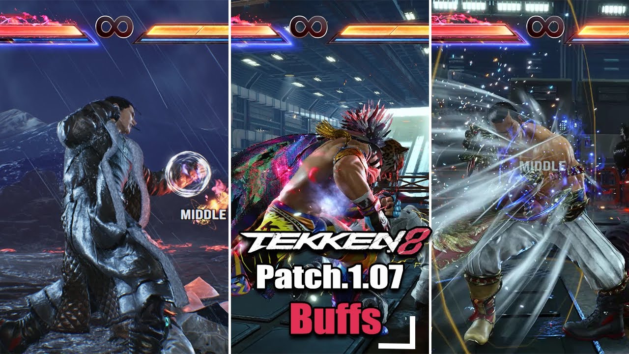 Tekken 8 Patch 1.07 Buffs for certain characters
