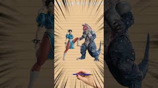 Street Fighter accepted the challenge, but was defeated by Ultraman Zero. #ultraman #ウルトラマン #奥特曼