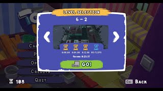 Tools Up! Level 6-2 Time Attack 4 hourglasses - Perfect no flops (2 Player Co-op)
