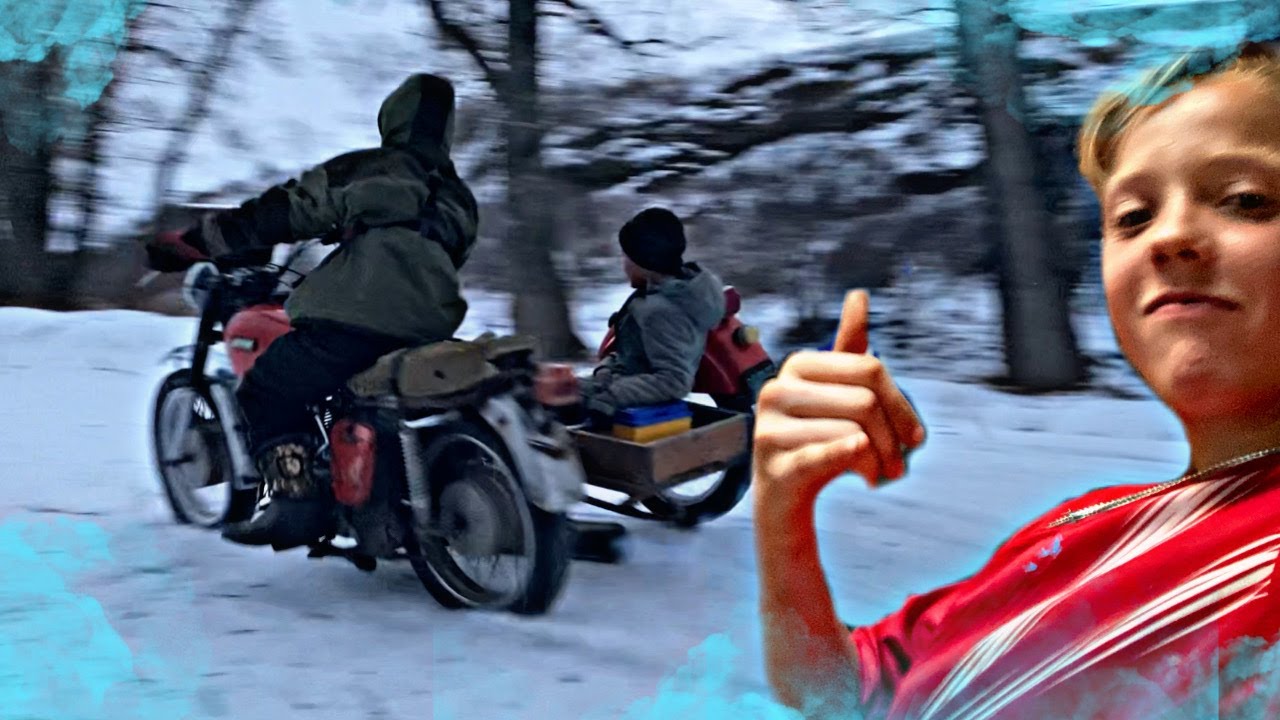 ЖЕСТКАЯ Покатушка на Иж планете!) Валим БОКОМ зимой!