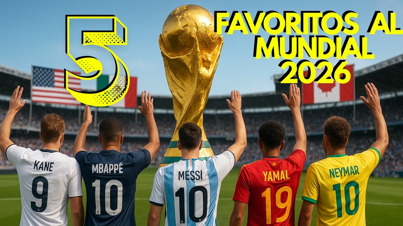 TOP 5 SELECCIONES FAVORITAS para la Copa del mundo 2026⚽¿Quien ganará