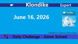 Microsoft Solitaire Collection | Klondike Expert  - June 16, 2026 | Daily Challenges screenshot 5