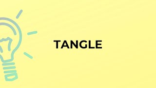 What is the meaning of the word TANGLE?
